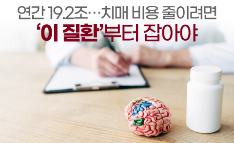 연간 19.2조···치매 비용 줄이려면 '이 질환'부터 잡아야