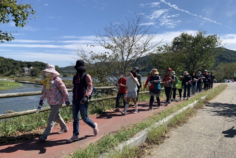 광산구, 광산 트레킹 원정대 황룡강 가을길 누벼