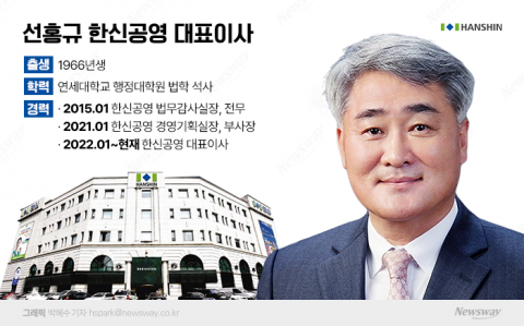 선홍규 한신공영 대표, 구원투수로 약했나...실적 제자리 걸음