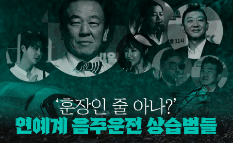 '훈장인 줄 아나?' 연예계 음주운전 상습범들