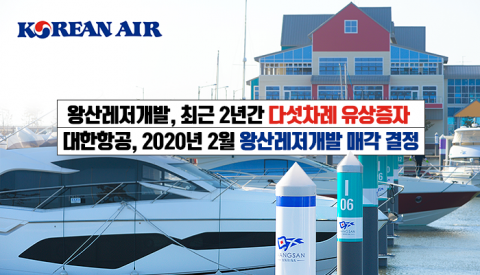 대한항공, '매각 원점' 돌아간 왕산레저개발에 또다시 유상증자