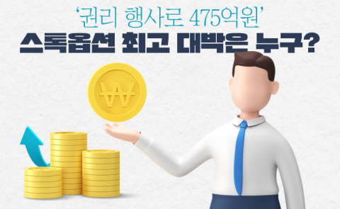 '권리 행사로 475억원'···스톡옵션 최고 대박은 누구?