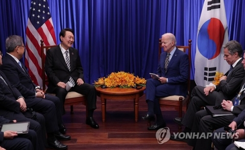 바이든 &quot;한국기업 美 경제 큰 기여...IRA 이행 방안 논의돼야&quot;
