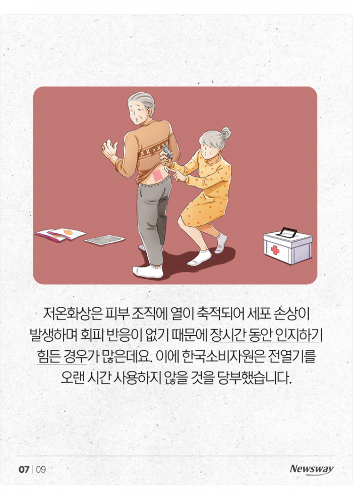 '접수만 3244건' 따뜻함에 속아 저온화상 입지 말자 기사의 사진