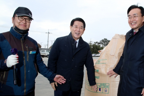 김영록 전남도지사, 공공비축미 매입 현장 살펴