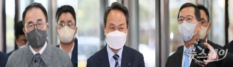 조용병 &quot;기초 체력&quot;·진옥동 &quot;100년 기업&quot;·임영진 &quot;금융 생태계 진화&quot;