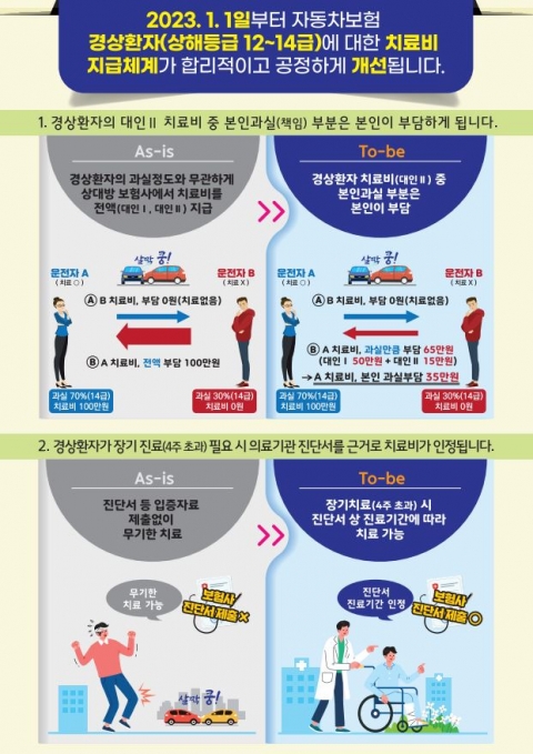 車사고 경상환자 보상 프로세스 구축···심의 대상 확대