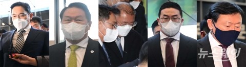 尹, 'UAE·스위스' 순방길···이재용·정의선 등 대기업 총수들 '총출동'