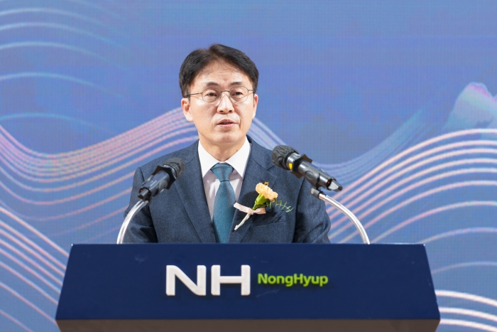 이석용 NH농협은행장이 취임식에서 경영방향을 제시했다. 사진=NH농협은행 제공