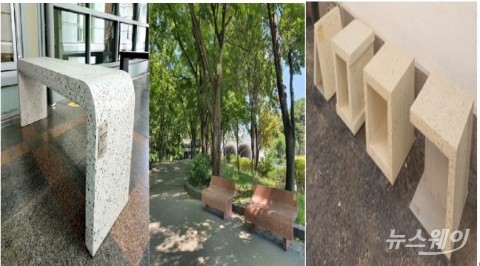 삼표, 친환경 업사이클링 UHPC벤치 종로 도심에 기부
