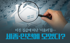 미친 집값에 떠난 '서울러'들···세종·인천에 모였다?