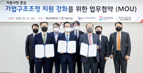 캠코, 한국성장금융·유암코와 기업구조혁신펀드 운용 맞손