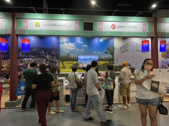 필리핀 최대 여행 박람회인 '트래블 투어 엑스포 2023 모습