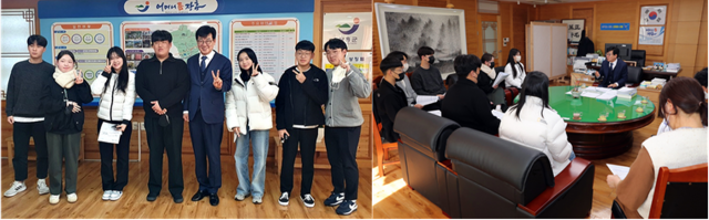 김성 장흥군수, 지역 청소년 대표들과 소통 간담회