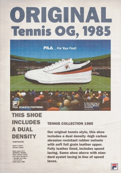 휠라 프리미엄 헤리티지 슈즈 '오리지널 테니스 OG 1985'. 사진=휠라 제공