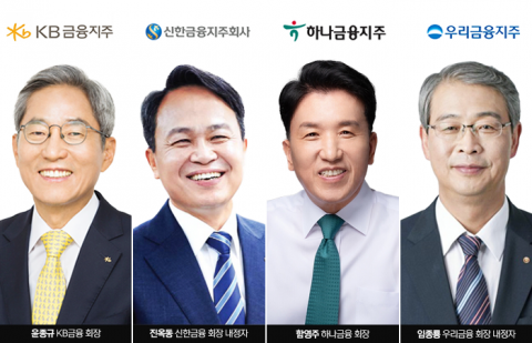 새판 짠 윤종규·임종룡·함영주, 숨 고른 진옥동···금융그룹 이사회 재편