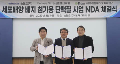 솔젠트·셀라피바이오, 케이셀바이오사이언스와 기술 협업