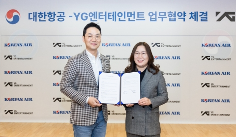 블랙핑크가 기내방송을?···대한항공, YG 손잡고 K-콘텐츠 알린다