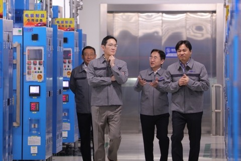 이재용 회장, 삼성전기 中 텐진 공장 방문···전장용 MLCC 점검