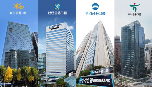 지난해 4대 은행 가운데 리딩뱅크 주인공은 하나은행이다. 그래픽=홍연택 기자 ythong@