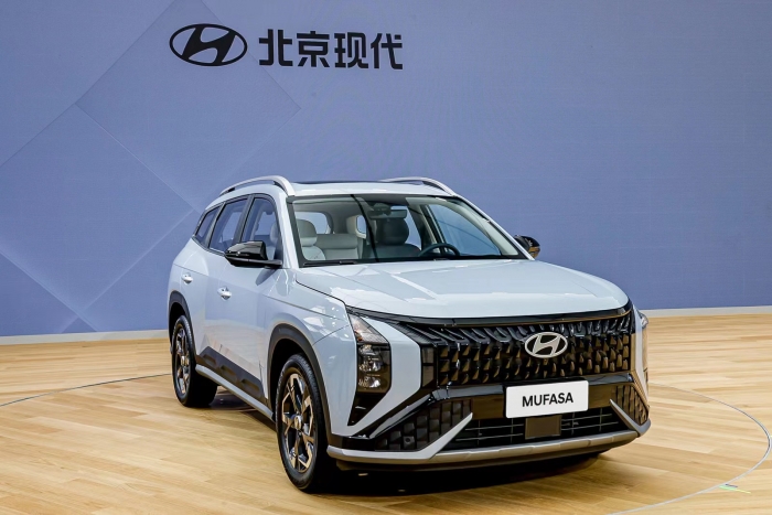 현대차는 18일(현지시간) 중국 상하이 컨벤션센터에서 열린 '2023 상하이 국제 모터쇼'에서 중국 현지 전략 SUV 무파사(MUFASA)를 세계 최초로 공개했다. 사진=현대차 제공