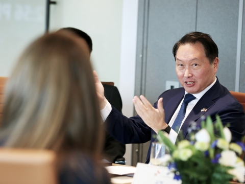 최태원 SK 회장, 한미 경제협력 주도···신규투자 이끌었다