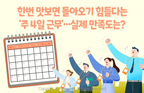 한번 맛보면 돌아오기 힘들다는 '주 4일 근무'···실제 만족도는?