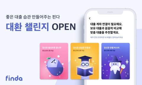 대출도 게임처럼 관리···핀다, '대환 챌린지' 서비스 오픈