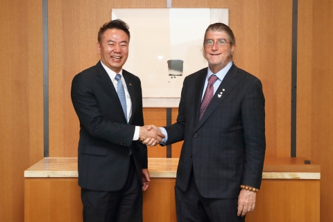 유재훈 예보 사장, '노벨 경제학상' 필립 딥비그 교수와 면담