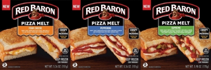 슈완스 대표 브랜드 '레드바론'은 현지 1인용 피자 트랜드에 맞춰 소용량 제품군을 출시했다. 사진=CJ제일제당 제공