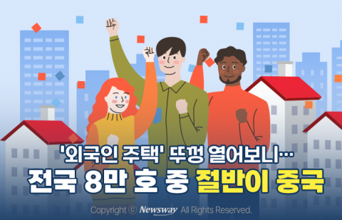 '외국인 주택' 뚜껑 열어보니···전국 8만 호 중 절반이 중국