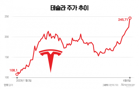 테슬라 질주에 다시 몰려드는 서학개미들