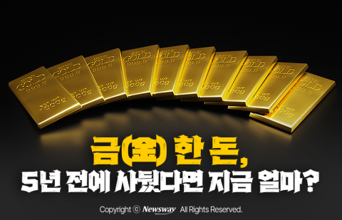 금(金), 5년 전에 사뒀더라면···