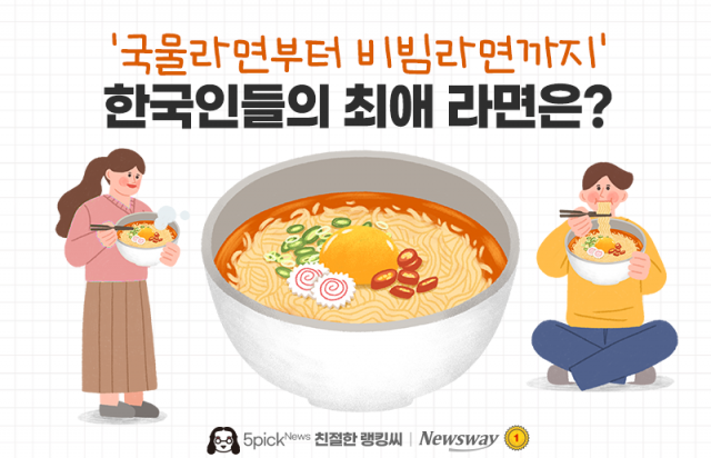 '국물라면부터 비빔라면까지' 한국인들의 최애 라면은?