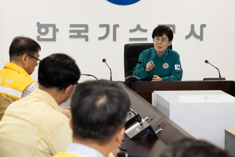 최연혜 가스공사 사장, 호우 대비 안전 대응 수위 강화
