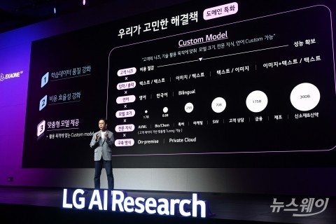 AI '엑사원 2.0' 발표하는 배경훈 LG AI연구원장