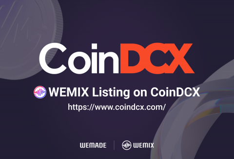 위메이드 위믹스, 인도 가상자산 거래소 '코인DCX' 상장