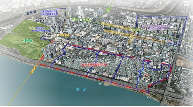 성수전략정비구역, 최고 250m까지 허용···70~80층 초고층 도전하나