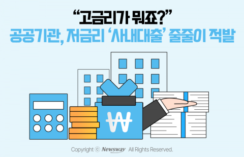&quot;고금리가 뭐죠?&quot; 공공기관, 저금리 '사내대출' 줄줄이 적발