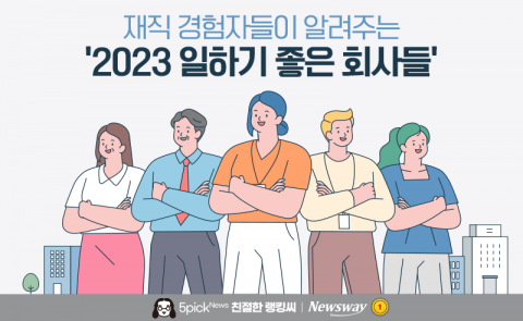 재직 경험자들이 알려주는 '2023 일하기 좋은 회사들'