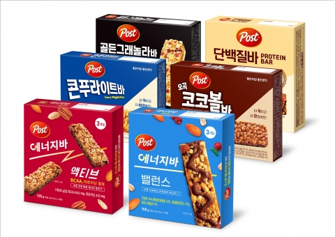 동서식품, 포스트 바 6종 인기···'맛·영양' 모두 잡았다