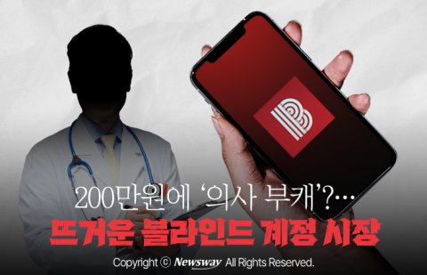 200만원에 '의사 부캐'?···뜨거운 블라인드 계정 시장