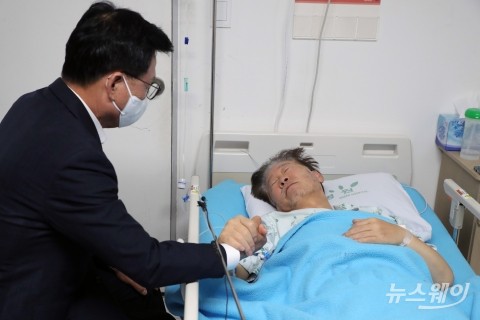 체포동의안 표결 앞두고 이재명 찾은 박광온 원내대표