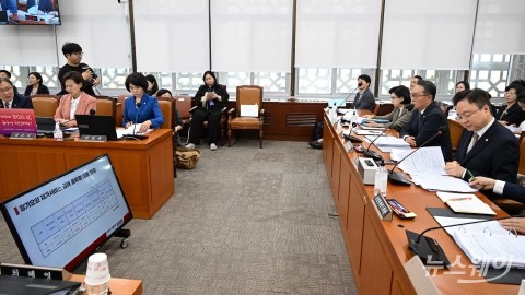 복지위 국감서 자료 살펴보는 조규홍 보건복지부 장관