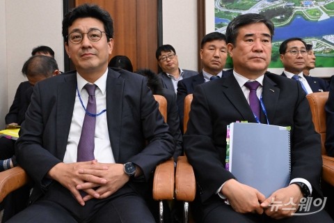 코레일 국정감사 출석한 김영태·조대식 대표