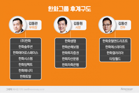 김동관 부회장 꼭지점으로 삼형제 경영 본격화
