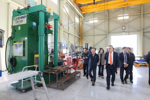 황주호 한수원 사장, 오리온이엔씨 방문해 간담회 진행