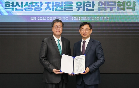 신보-산기평, '산업기술 R&amp;D 기업의 혁신성장 지원을 위한 업무협약' 체결