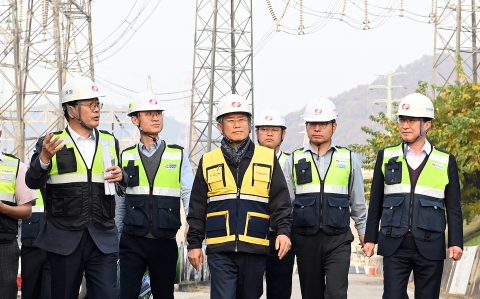 김동철 한전 사장, '동해안-수도권 HVDC 사업' 시찰···현장경영 돌입