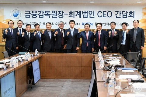 국내 9대 회계법인 대표 만난 이복현 금감원장...'회계산업 발전 방안' 논의